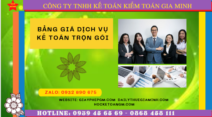 BẢNG BÁO GIÁ DỊCH VỤ KẾ TOÁN TRỌN GÓI TẠI HÒA BÌNH 4 Hướng dẫn dịch vụ kế toán trọn gói tại Hòa Bình