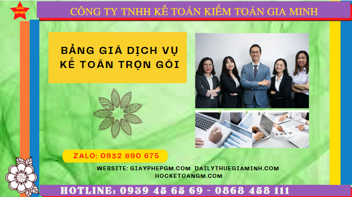 BẢNG BÁO GIÁ DỊCH VỤ KẾ TOÁN TRỌN GÓI TẠI LẠNG SƠN 4 Hướng dẫn dịch vụ kế toán trọn gói tại Lạng Sơn