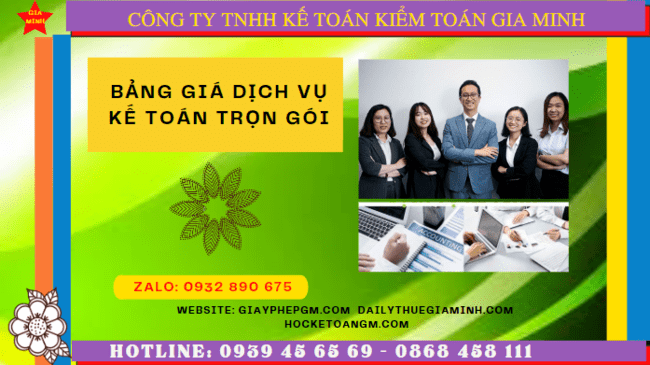 BẢNG BÁO GIÁ DỊCH VỤ KẾ TOÁN TRỌN GÓI TẠI SƠN LA 4 Hướng dẫn dịch vụ kế toán trọn gói tại Sơn La