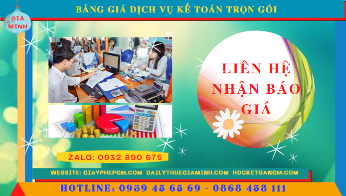 Bảng báo giá dịch vụ kế toán trọn gói tại Cà Mau 5 Bảng báo giá dịch vụ kế toán trọn gói tại Cà Mau
