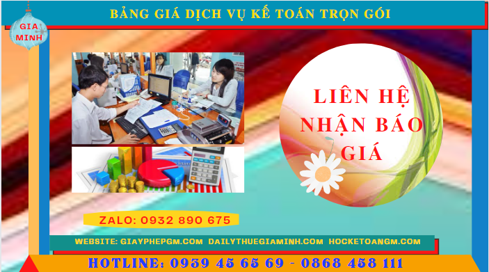 BẢNG BÁO GIÁ DỊCH VỤ KẾ TOÁN TRỌN GÓI TẠI CAO BẰNG 5 Bảng báo giá dịch vụ kế toán trọn gói tại Cao Bằng