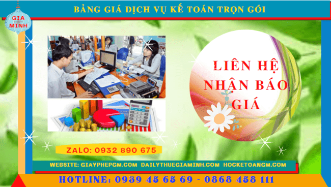 Bảng báo giá dịch vụ kế toán trọn gói tại Đà Nẵng 5 Bảng báo giá dịch vụ kế toán trọn gói tại Đà Nẵng