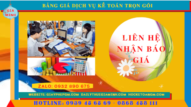 BẢNG BÁO GIÁ DỊCH VỤ KẾ TOÁN TRỌN GÓI TẠI ĐIỆN BIÊN 5 Phí dịch vụ kế toán tốt nhất tại Điện Biên