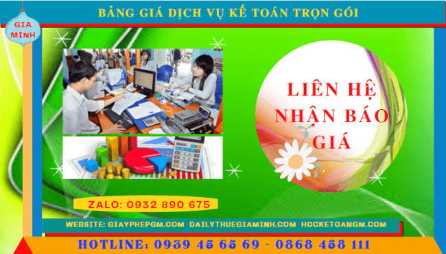 BẢNG BÁO GIÁ DỊCH VỤ KẾ TOÁN TRỌN GÓI TẠI HÀ GIANG 5 Bảng báo giá dịch vụ kế toán trọn gói tại Hà Giang