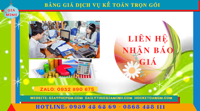 Bảng báo giá dịch vụ kế toán trọn gói tại Hải Phòng