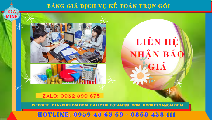 BẢNG BÁO GIÁ DỊCH VỤ KẾ TOÁN TRỌN GÓI TẠI HÒA BÌNH 5 Phí dịch vụ kế toán tốt nhất tại Hòa Bình