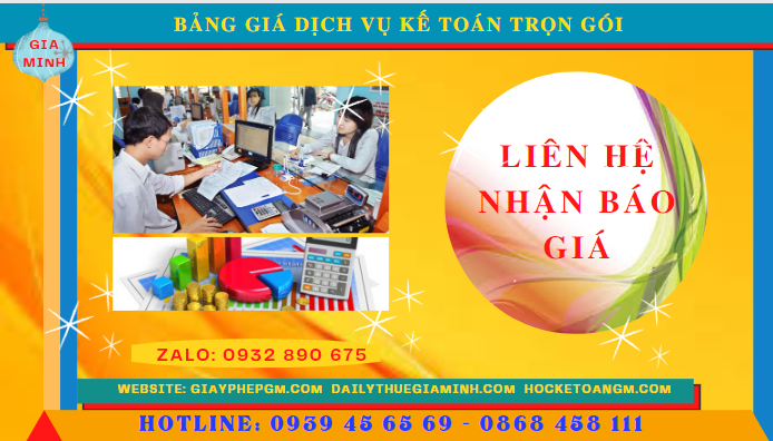 BẢNG BÁO GIÁ DỊCH VỤ KẾ TOÁN TRỌN GÓI TẠI LẠNG SƠN 5 Bảng báo giá dịch vụ kế toán trọn gói tại Lạng Sơn