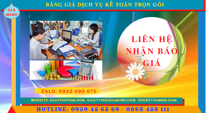 BẢNG BÁO GIÁ DỊCH VỤ KẾ TOÁN TRỌN GÓI TẠI NINH BÌNH 5 Bảng báo giá dịch vụ kế toán trọn gói tại Ninh Bình