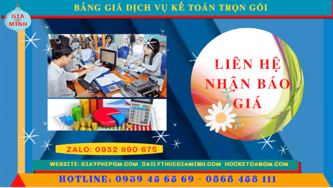 BẢNG BÁO GIÁ DỊCH VỤ KẾ TOÁN TRỌN GÓI TẠI PHÚ YÊN 5 Bảng báo giá dịch vụ kế toán trọn gói tại Phú Yên
