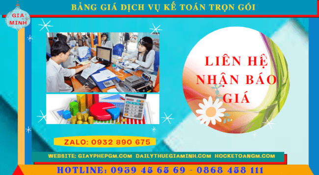 Bảng báo giá dịch vụ kế toán trọn gói tại Quảng Nam