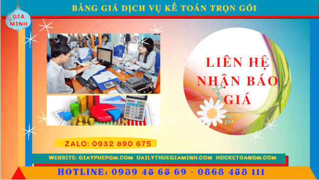 BẢNG BÁO GIÁ DỊCH VỤ KẾ TOÁN TRỌN GÓI TẠI QUẢNG NINH 5 Bảng báo giá dịch vụ kế toán trọn gói tại Quảng Ninh