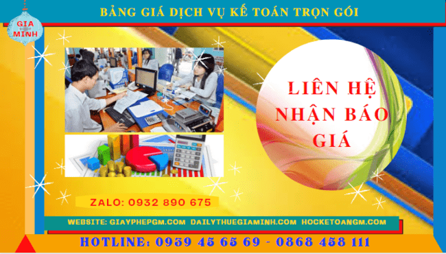BẢNG BÁO GIÁ DỊCH VỤ KẾ TOÁN TRỌN GÓI TẠI SƠN LA 5 Phí dịch vụ kế toán tốt nhất tại Sơn La