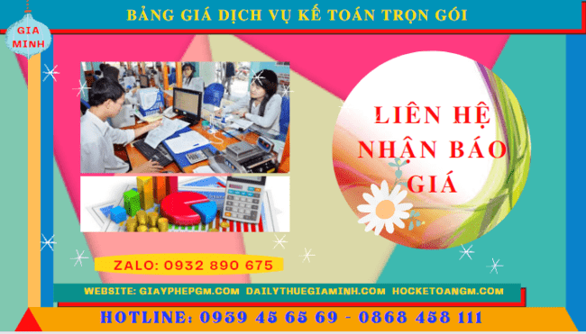 BẢNG BÁO GIÁ DỊCH VỤ KẾ TOÁN TRỌN GÓI TẠI TÂY NINH 5 Bảng báo giá dịch vụ kế toán trọn gói tại Tây Ninh