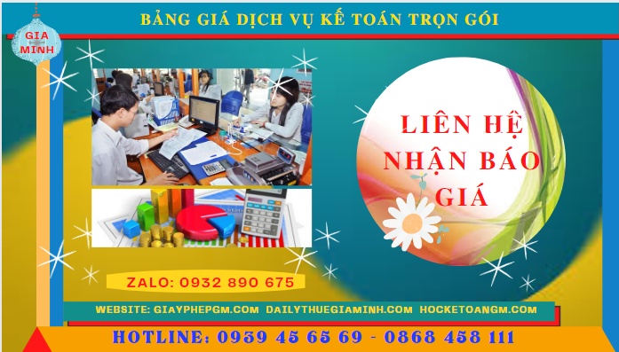 Bảng báo giá dịch vụ kế toán trọn gói tại thái nguyên 5 Bảng báo giá dịch vụ kế toán trọn gói tại Thái Nguyên