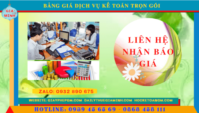 Bảng báo giá dịch vụ kế toán trọn gói tại Thành Phố Đà Nẵng