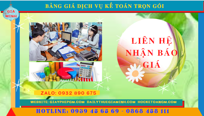Bảng báo giá dịch vụ kế toán trọn gói tại TP Đà Nẵng
