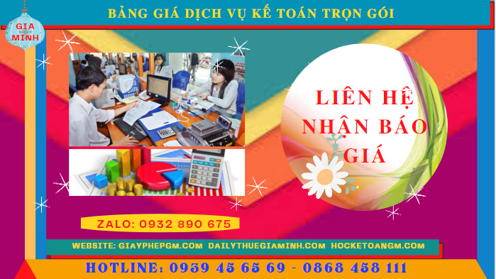 BẢNG BÁO GIÁ DỊCH VỤ KẾ TOÁN TRỌN GÓI TẠI TRÀ VINH 5 Bảng báo giá dịch vụ kế toán trọn gói tại Trà Vinh