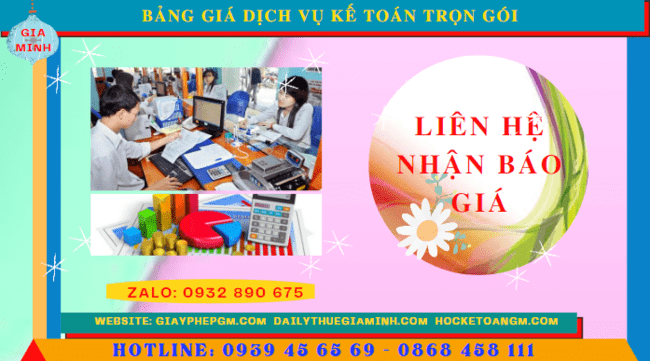 Bảng báo giá dịch vụ kế toán trọn gói tại vĩnh long 5 Bảng báo giá dịch vụ kế toán trọn gói tại Vĩnh Long