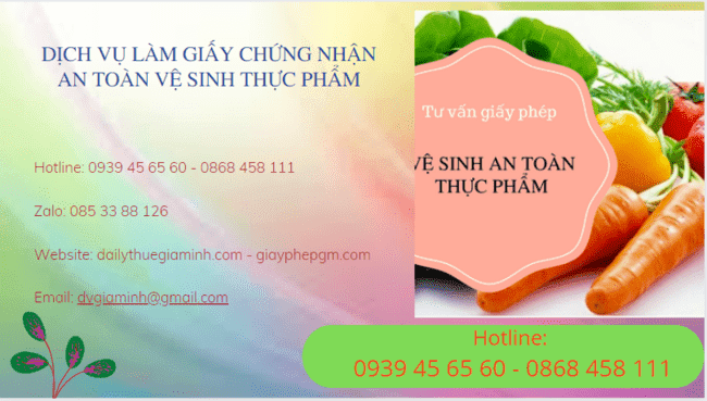 DỊCH VỤ LÀM GIẤY CHỨNG NHẬN AN TOÀN VỆ SINH THỰC PHẨM TẠI ĐIỆN BIÊN 4 Quy trình làm giấy chứng nhận an toàn vệ sinh thực phẩm tại Điện Biên