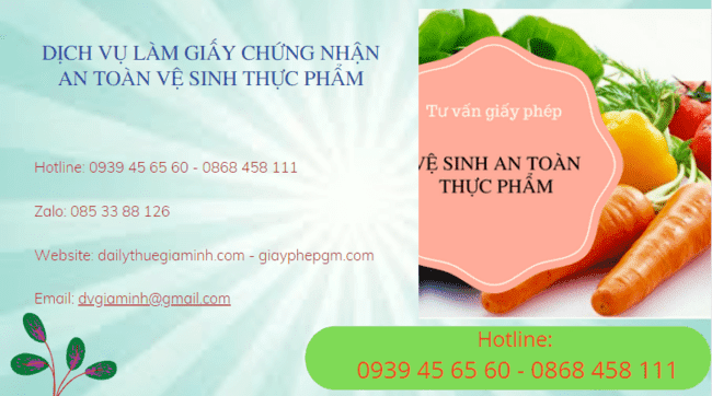 Dịch vụ làm giấy chứng nhận an toàn vệ sinh thực phẩm tại hà tĩnh 4 Quy trình làm giấy chứng nhận an toàn vệ sinh thực phẩm tại Hà Tĩnh