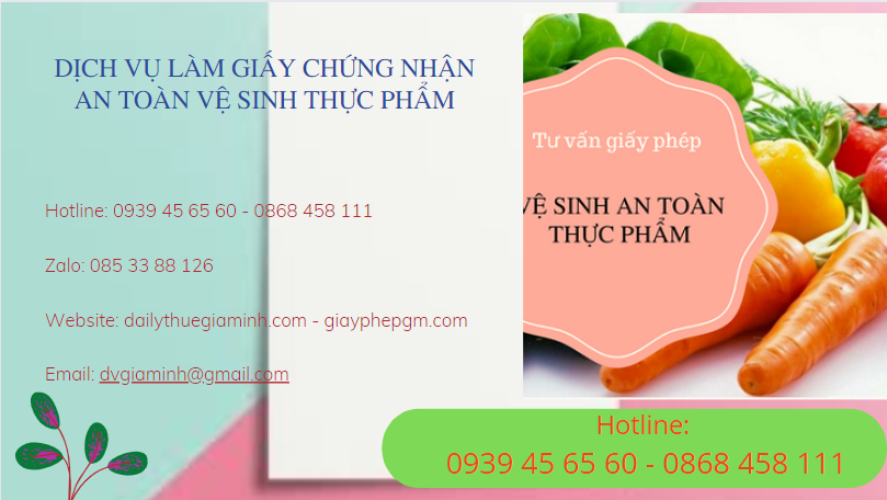 Dịch vụ làm giấy chứng nhận an toàn vệ sinh thực phẩm tại phú yên 4 Quy trình làm giấy chứng nhận an toàn vệ sinh thực phẩm tại Phú Yên