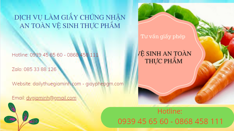 Dịch vụ làm giấy chứng nhận an toàn vệ sinh thực phẩm tại thành phố phủ lý 4 Quy trình làm giấy chứng nhận an toàn vệ sinh thực phẩm tại Thành phố Phủ Lý