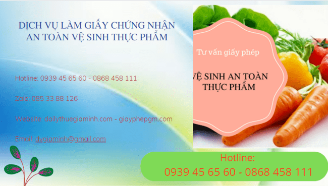DỊCH VỤ LÀM GIẤY CHỨNG NHẬN AN TOÀN VỆ SINH THỰC PHẨM TẠI TUYÊN QUANG 4 Quy trình làm giấy chứng nhận an toàn vệ sinh thực phẩm tại Tuyên Quang