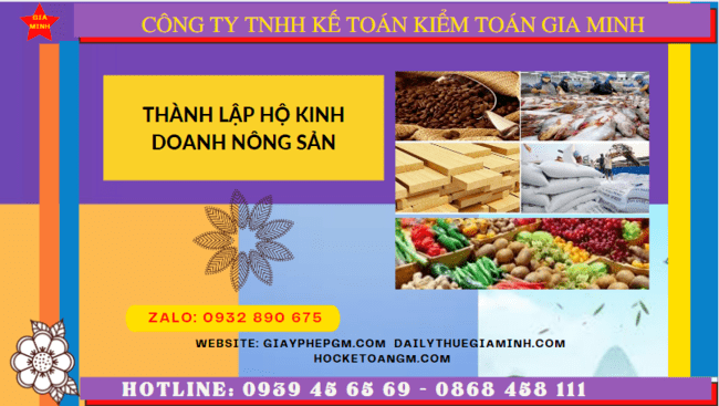 Thành lập hộ kinh doanh nông sản tại vĩnh phúc 12 Quy trình thành lập hộ kinh doanh nông sản tại Vĩnh Phúc