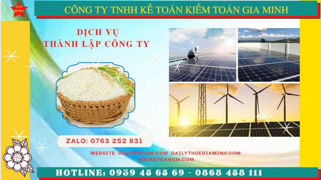 Thành lập công ty sản xuất tấm pin năng lượng mặt trời 6 Thành lập công ty kinh doanh điện mặt trời