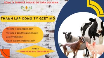 Thành lập công ty giết mổ gia súc 4 Thủ tục để mở công ty giết mổ