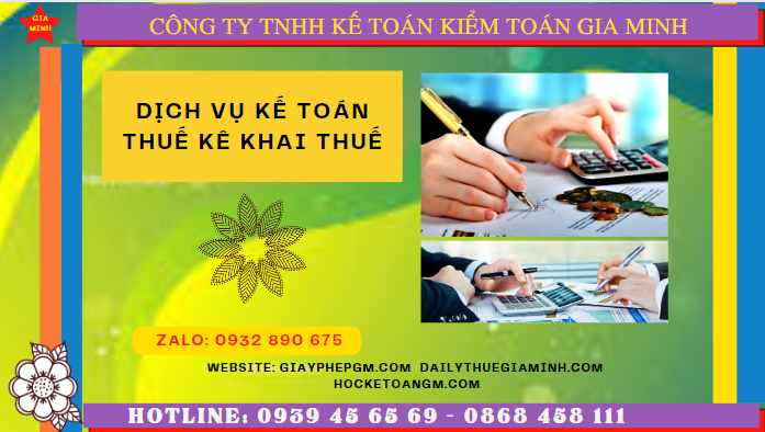 Dịch vụ kế toán thuế kê khai thuế lần đầu tại bình dương 4 Thủ tục kê khai thuế ban đầu năm 2022 tại Bình Dương
