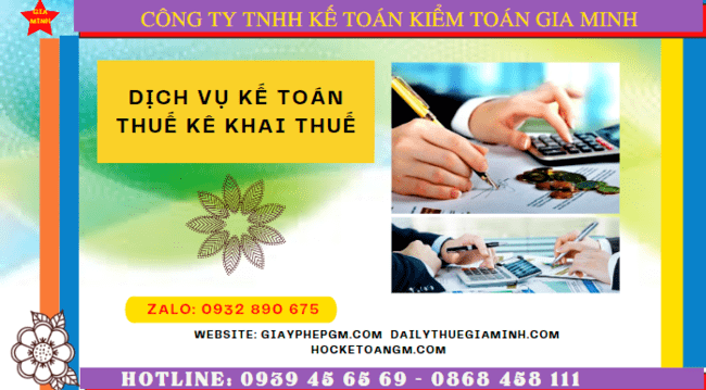 Dịch vụ kế toán thuế kê khai thuế lần đầu tại Bình Thuận 4 Thủ tục kê khai thuế ban đầu năm 2022 tại Bình Thuận