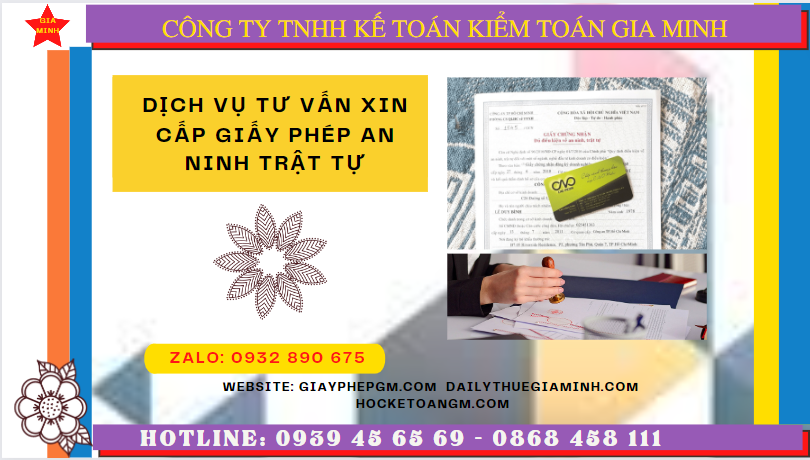DỊCH VỤ TƯ VẤN XIN CẤP GIẤY PHÉP AN NINH TRẬT TỰ TẠI BẾN TRE 6 Thủ tục xin cấp giấy chứng nhận đủ điều kiện an ninh trật tự tại Bến Tre