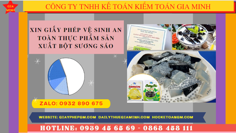 XIN GIẤY PHÉP VỆ SINH AN TOÀN THỰC PHẨM SẢN XUẤT BỘT SƯƠNG SÁO TẠI ĐIỆN BIÊN 4 Thủ tục xin cấp giấy phép vệ sinh an toàn thực phẩm bột sương sáo tại Điện Biên