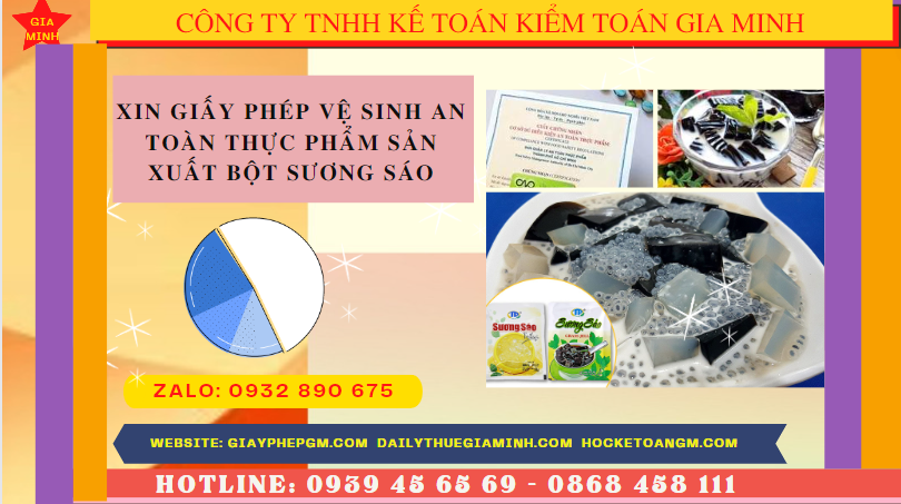 XIN GIẤY PHÉP VỆ SINH AN TOÀN THỰC PHẨM SẢN XUẤT BỘT SƯƠNG SÁO TẠI HÀ TĨNH 4 Thủ tục xin cấp giấy phép vệ sinh an toàn thực phẩm bột sương sáo tại Hà Tĩnh