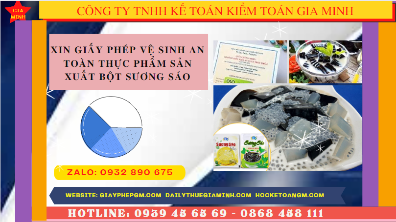 XIN GIẤY PHÉP VỆ SINH AN TOÀN THỰC PHẨM SẢN XUẤT BỘT SƯƠNG SÁO TẠI QUẢNG NAM 4 Thủ tục xin cấp giấy phép vệ sinh an toàn thực phẩm bột sương sáo tại Quảng Nam