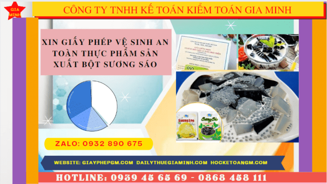 XIN GIẤY PHÉP VỆ SINH AN TOÀN THỰC PHẨM SẢN XUẤT BỘT SƯƠNG SÁO TẠI YÊN BÁI 4 Thủ tục xin cấp giấy phép vệ sinh an toàn thực phẩm bột sương sáo tại Yên Bái