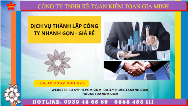 Dịch vụ thành lập công ty tại lạng sơn nhanh gọn - giá rẻ chỉ 1.500.000 6 Top 10 công ty thành lập công ty uy tín chất lượng tại Lạng Sơn