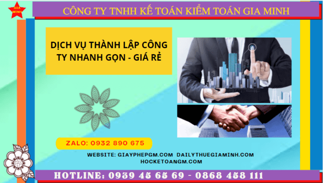Dịch vụ thành lập công ty tại phú thọ nhanh gọn - giá rẻ chỉ 1.500.000 6 Top 10 công ty thành lập công ty uy tín chất lượng tại Phú Thọ
