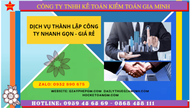 DỊch vụ thành lập công ty tại quảng ninh nhanh gọn - giá rẻ chỉ 1.500.000 6 Top 10 công ty thành lập công ty uy tín chất lượng tại Quảng Ninh