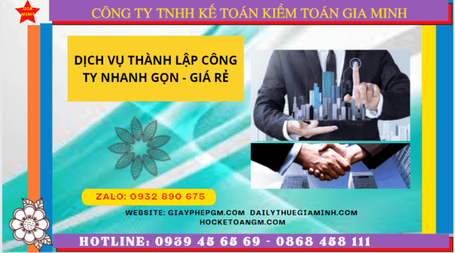 Dịch vụ thành lập công ty tại thái nguyên nhanh gọn - giá rẻ chỉ 1.500.000 6 Top 10 công ty thành lập công ty uy tín chất lượng tại Thái Nguyên