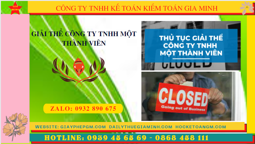 Giải thể Công ty TNHH một thành viên tại Quảng Ninh 4 Tư vấn giải thể công ty trọn gói tại Quảng Ninh