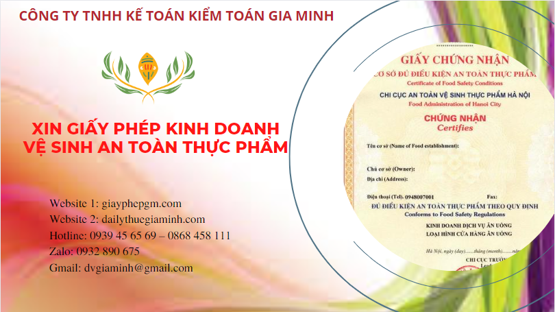 XIN GIẤY PHÉP KINH DOANH VỆ SINH AN TOÀN THỰC PHẨM TẠI ĐẮK LẮK 4 Xin giấy phép kinh doanh vệ sinh an toàn thực phẩm như thế nào tại Đắk Lắk