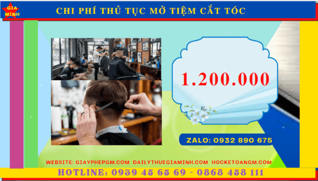 Thủ tục mở tiệm cắt tóc tại ninh bình 13 Chi phí dịch vụ làm thủ tục mở tiệm cắt tóc tại Ninh Bình