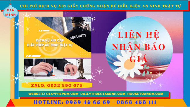 Dịch vụ xin giấy chứng nhận đủ điều kiện an ninh trật tự tại quảng bình 5 Chi phí xin giấy phép an ninh trật tự nhanh gọn tại Quảng Bình
