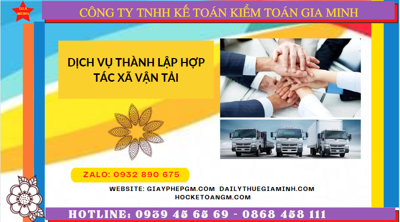 DỊCH VỤ THÀNH LẬP HỢP TÁC XÃ VẬN TẢI TẠI BÌNH ĐỊNH 6 Dịch vụ thành lập hợp tác xã vận tải tại Bình Định