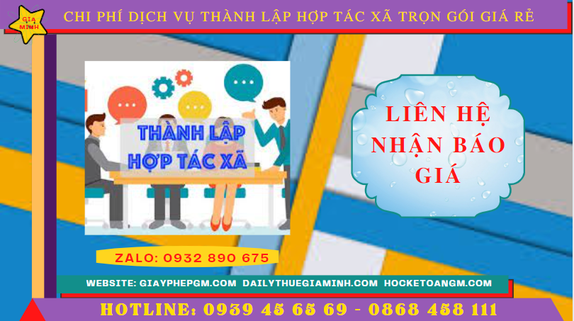 Dịch vụ thành lập hợp tác xã bình thuận trọn gói giá rẻ 5 Chi phí dịch vụ thành lập hợp tác xã tại Bình Thuận