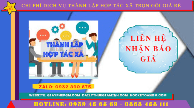 Dịch vụ thành lập hợp tác xã khánh hòa trọn gói giá rẻ 5 Chi phí dịch vụ thành lập hợp tác xã tại Khánh Hòa