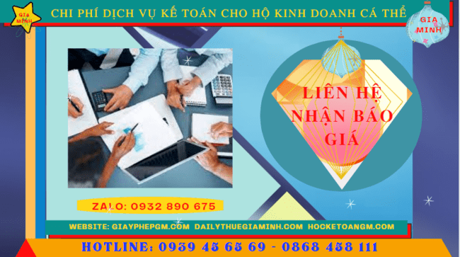 DỊCH VỤ KẾ TOÁN CHO HỘ KINH DOANH CÁ THỂ TẠI BÌNH ĐỊNH 5 Giá dịch vụ kế toán thuế hộ kinh doanh tại Bình Định