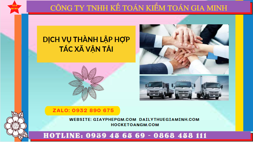 DỊCH VỤ THÀNH LẬP HỢP TÁC XÃ VẬN TẢI TẠI HÀ TĨNH 6 Dịch vụ thành lập hợp tác xã vận tải tại Hà Tĩnh